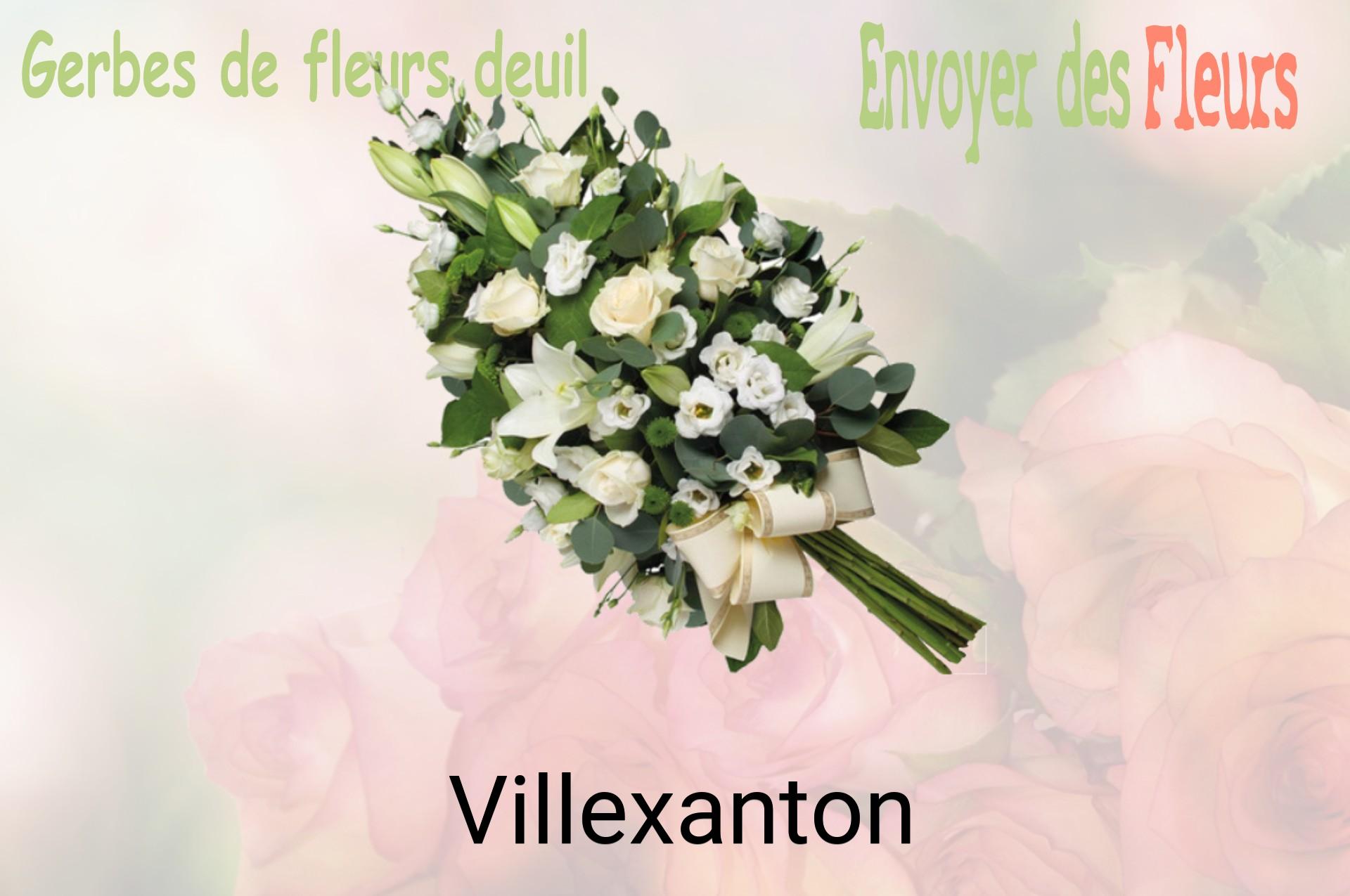 Gerbe de fleurs de deuil livrée à Villexanton